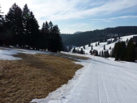 Die Piste am Zeiger wird schmaler