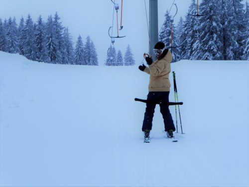 Frühstück im Lift