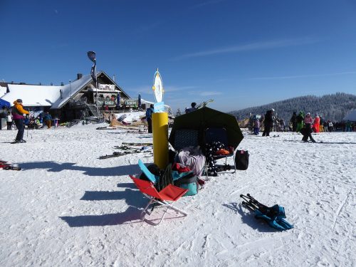 Die erste Strandmuschel der Saison